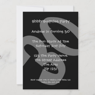 30th Birthday Party Invitation