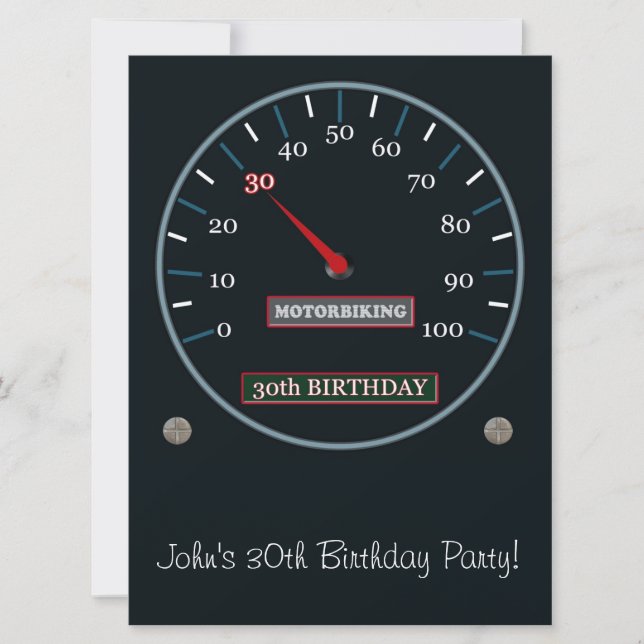 30th Birthday Party Invitation (Front)