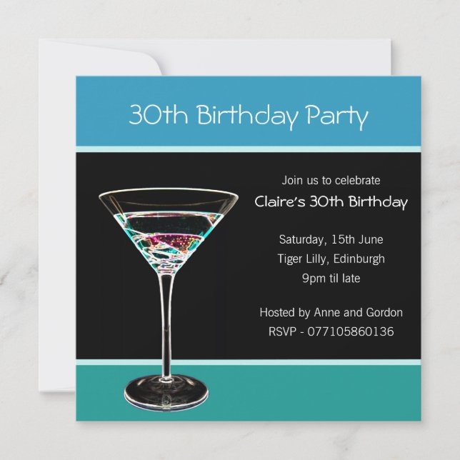 30th Birthday Party Invitation (Front)