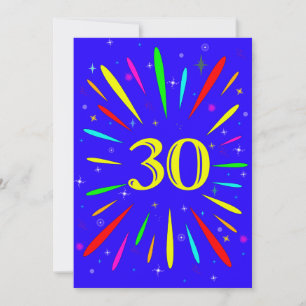 30th Birthday Party Invitation Explosion