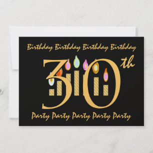 30th Birthday Party Invitation Template