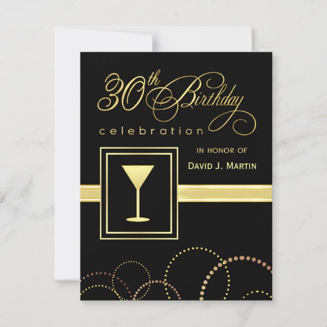 30th Birthday Party Invitations (Front)