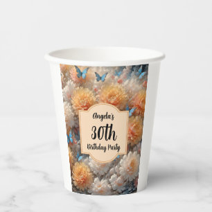30th Birthday Party Paper Cups