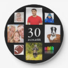 30th birthday party photo collage guy black