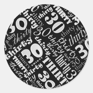 30th Birthday Party Sticker
