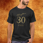 30TH Birthday Party T-Shirt<br><div class="desc">Celebrate that 30th birthday in style with this unique, easily personalised 30th birthday t-shirt. Its chic and elegant design will turn heads and stand out as you celebrate this milestone occasion. The t-shirt can be crafted with your choice of colours and text, allowing you to create the perfect look for...</div>