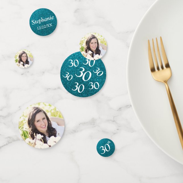 30th Birthday Photo Confetti (Group)