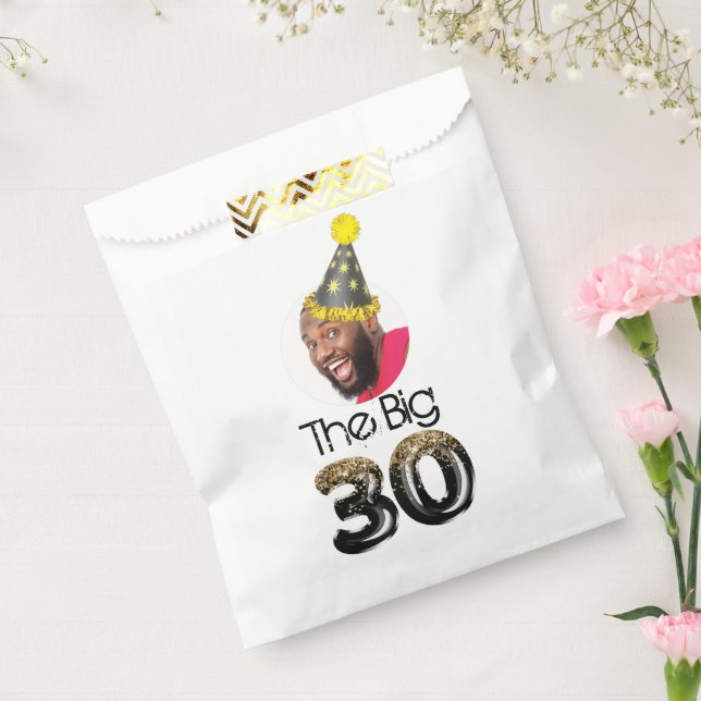 30th Birthday Photo Simple Funny Favour Bag (Sealed)