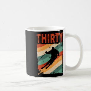 30th Birthday Retro Ski Skiing 30 Year Old Men Wom Coffee Mug