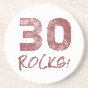 30th Birthday Rocks Coaster