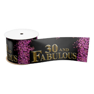 30th Birthday Satin Ribbon