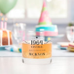 30th Birthday Vintage 1964 Whiskey Glass<br><div class="desc">Elegant stylish modern bold Cheers to Custom Years personalised birthday glassware.</div>