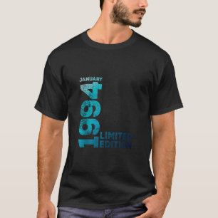 30th Birthday Vintage 1994 January 30 Year Men Wom T-Shirt
