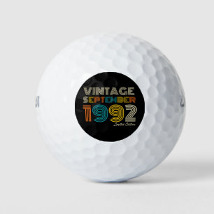 30th Birthday Vintage September 1992 Limited Edtn. Golf Balls