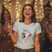 30th birthday womens tshirts thirty milestone