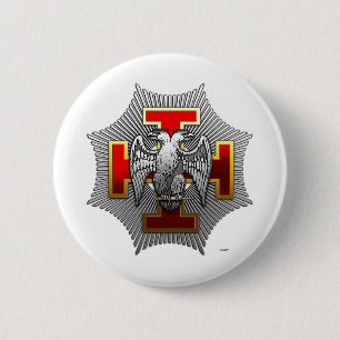 30th Degree: Knight Kadosh 6 Cm Round Badge