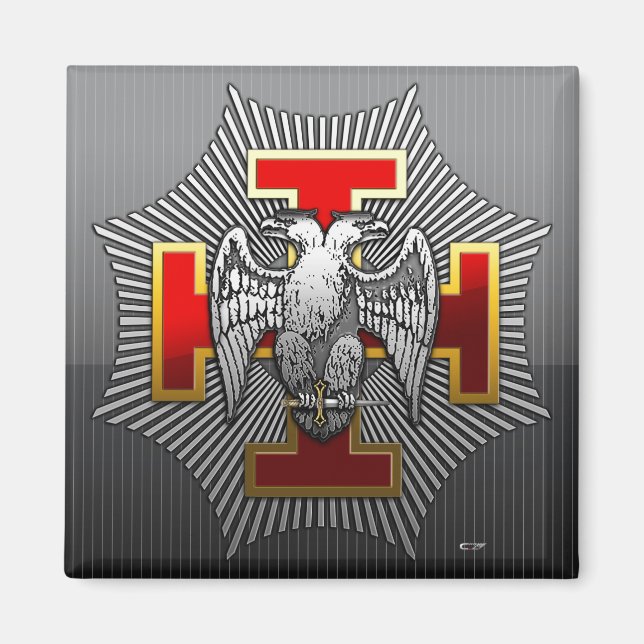 30th Degree: Knight Kadosh Magnet (Front)