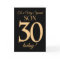 30th Gold-effect on Black for Son Birthday