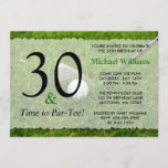 30th Golf Birthday Party Invitation<br><div class="desc">Celebrate turning 30 with this golf themed birthday party invitation.</div>