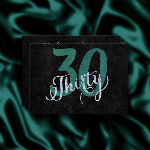 30th Green   Custom Birthday Anniversary Party   Invitation
