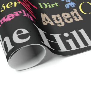 30th Happy Birthday in a Graffiti Style Wrapping Paper