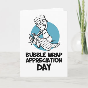 30th January - Bubble Wrap Appreciation Day Card