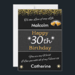 30th Mans Birthday Card vintage<br><div class="desc">30th Mans Birthday Card,  vintage,  black and gold,  downloadable</div>