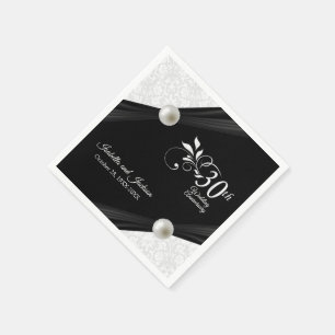 30th Pearl Anniversary Design Napkin