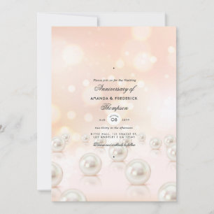 30th Pearl Wedding Anniversary Invitation