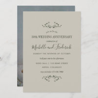 30th Pearl Wedding Anniversary Invitation