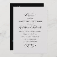 30th Pearl Wedding Anniversary Invitation