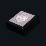 30th pearl wedding anniversary photo wife gift box<br><div class="desc">Graphic pearls heart effect keepsake trinket gift box. Perfect to showcase a extra special gift for your wife on an special 30th pearl wedding anniversary or other special occasion. Custom with your own photo words and own dates. Designed by Sarah Trett for www.mylittleeden.com</div>