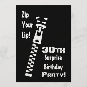 30th SURPRISE Birthday Party Invitation Template