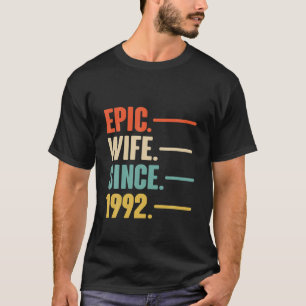 30Th Wedding Aniversary Gift For Her Epic Wife Sin T-Shirt