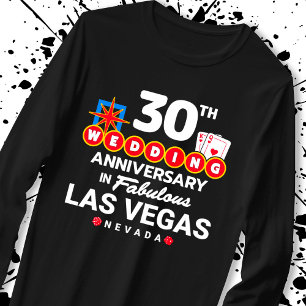 30th Wedding Anniversary Couples Las Vegas Trip T-Shirt