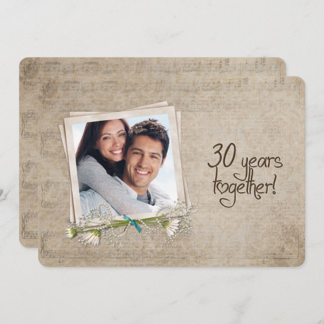 30th Wedding Anniversary Open House Invitation (Front/Back)