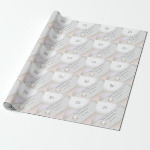 30th Wedding Anniversary Pearl  Wrapping Paper