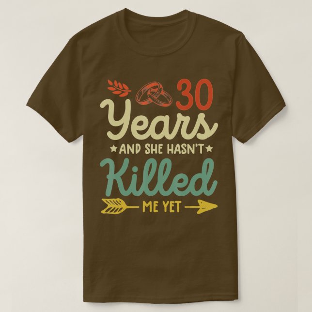 30th wedding anniversary shirt tee matching couple (Design Front)