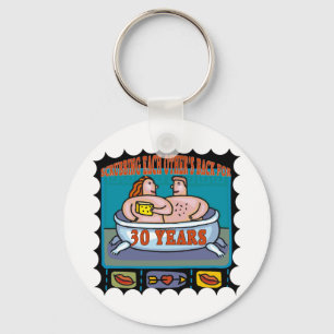 30thweddinganniversaryb5 key ring