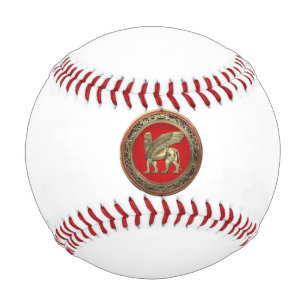 [310] Assyrian Winged Lion - Gold Lamassu Baseball