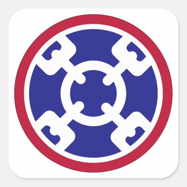 310th Sustainment Command Square Sticker (Front)