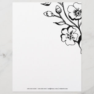 311-311-Lush Black & White Letterhead Design