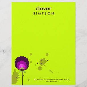 311-Alluring Allium Neon Letterhead Design