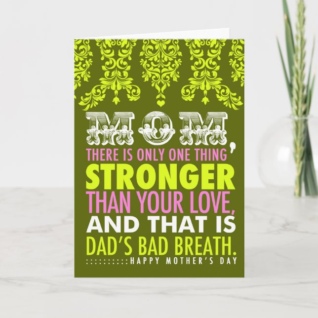 311 Bad Breath Mother's Day Card (Front)