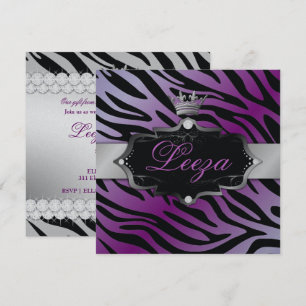 311-Baroque Princess Premium Metallic Invitation