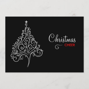 311-Black and White Christmas Invite