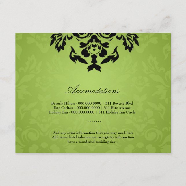 311-Black Lime Flame Accommodation Card (Front)