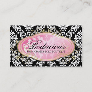 311 Bodacious Boutique Black Business Card