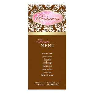 311 Bodacious Boutique Chocolate Brown LoyaltyCard Rack Card