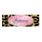 311 Bodacious Boutique Golden Leopard Hang Tag